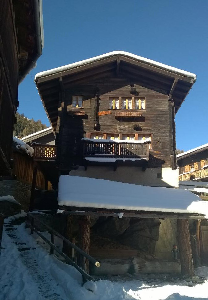 Chalet Le Roc Grimentz en hiver